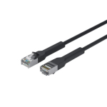 Bendable booted Halogenfree (LSZH) CAT6A U/FTP 5m Black