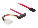 Delock 50cm Raudonos SATA HDD galinio kabelio