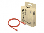 Club 3D CAC-1511 1m 240W USB-C kabelis raudonas