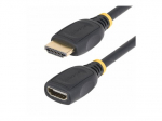 StarTech.com 18in HDMI 2.0 prailginimo kabelis, 4K 60Hz, M/F HDMI prailginimo kabelis 50cm juodas