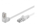 Goobay 1m Baltas CAT 5e Kampinis RJ45 F/UTP Kabelis