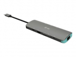 i-Tec USB-C Metal Nano dokavimo stotelė 4K HDMI LAN + Power Delivery USB-C 3.1 dokavimo stotelė