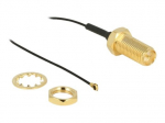 DeLOCK 35cm koaksinė antena laidas Juodas