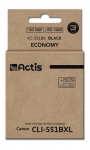 Actis KC-551Bk ra&scaron;alas (pakaitalas Canon CLI-551BK; Standard; 12 ml; black)