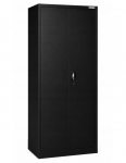 Iron Mate Mars Metal Garage Cabinet, RAL9005, 185 x 90 x 45 cm, black