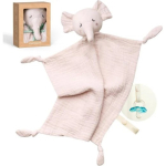 Momcozy rožinė medžio vilnos dramblio kailio antklodė bebams