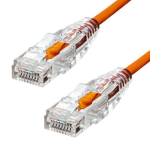 Ultra plonesnis CAT6 U/UTP CU LSZH Ethernet Kabelis Oranžinis 5m