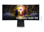 Samsung LS34DG850SUXDU 34 " OLED 21:9 175 Hz 0,03 ms 3440 x 1440 pikselių HDMI prievadų kiekis 2 Sidabrinė