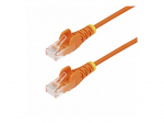 StarTech.com 1.5m oranžinis plonas CAT6 Ethernet kabelis, be kabliukų, 28AWG, LSZH CAT 5/5e/6 neekranuotos sukimosi poros (UTP) 1.5m oranžinė jungtis