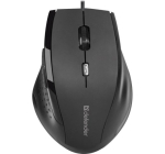 MOUSE DEFENDER ACCURA MM-362 BLACK OPTICAL 1600DPI 6P