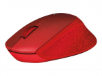 Logitech M330 SILENT PLUS mechaninė belaidė pelė raudona