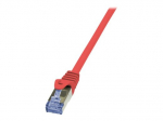 LogiLink PrimeLine CAT 6a SFTP, PiMF 50cm raudonas jungiamasis laidas