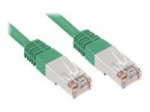 Sharkoon CAT 5e apsaugotas kabelis su folija ir vario pymu (SFTP 1.5m jungimo kabelis Žalias)