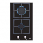 CATA Hob SCI 3002 BK Gas on glass Number of burners/cooking zones 2 Rotary knobs Black
