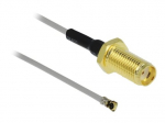 DeLOCK koaksialinis 50cm antenos kabelis pilkas