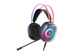 DELTACO GAMING DH230 kabelinės ausinės juodos skaidrios