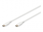 Digitus Silikoninis jungties kabelis AK-300341-020-W USB-C į USB-C