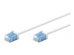 goobay CAT 6a U/UTP, neekranuotas 1m jungtis, balta