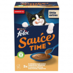 PURINA Felix Sauce Time &ndash; drėgtas maistas katėms &ndash; 6x40 g