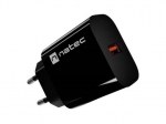 Sieninis kroviklis NATEC RIBERA 1X USB-A 18W Juodas