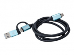 i-Tec USB Type-C kabelis 1m juodas