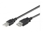 wentronic 30cm USB 2.0 pratęsimo kabelis, juodas