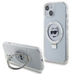 Karl Lagerfeld Ring Stand Choupette Head MagSafe galinio dangtelio dėklas Apple iPhone 15