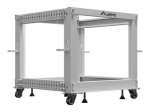 LANBERG Atvira rack spinta 19 colių 9U 600X600-1100 reguliuojama pilka