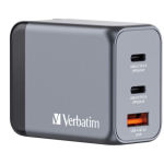 GNC-65 GaN Charger 65W with 2 x USB-C PD 65W. 1 x USB-A QC