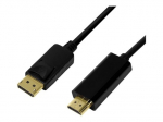 LogiLink vaizdo adapterio kabelis 2m juodas