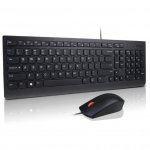 Lenovo Essential Laidinė klaviatūros ir pelės komplektas JAV Euro Juoda