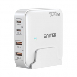 GaN tinklo kroviklis - Unitek P1229AWH01- 100W 2x USB-C 2x USB-A