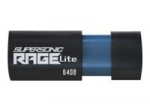 Patriot Supersonic Rage Lite 64GB USB 3.2 Gen 1 flash drive juoda mėlyna