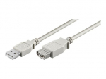 goobay 1.8m USB pratęsimo kabelis, pilkas