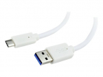 Cablexpert USB 2.0 / USB 3.0 / USB 3.1 Type-C kabelis 1m balta
