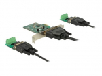DeLock PCI Express korta į 2 x Serial RS-422/485 adapteris PCI Express 2.0 x1 1Mbps