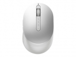 Dell pirminė kabelinė belaidžioji belaidžioji pelė MS7421W belaidžioji optinė - 2,4 GHz, Bluetooth 5.0 Platininis sidabras