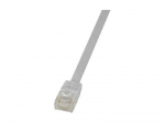 LogiLink Minimali CAT 6 neapsaugota sukta pora (UTP) 2m jungiamoji kablė balta