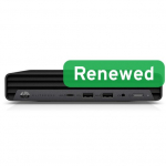 HP Renewed Grade A EliteDesk 800 G6 Desktop Mini Intel Core i5 i5-10500T 8 SSD 256 Intel UHD Graphics 630 Wi-Fi Windows 11 Pro