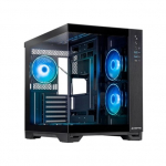 Chieftec Visio GM-30B-TG-OP schwarz Grįžtasis stiklas x 2 Cube Juodas