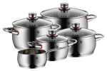WMF Quality One 07.7455.6380 9-dalis puodų rinkinys