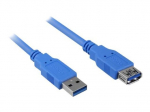 Sharkoon 3m USB pratęsimo kabelis, mėlynas