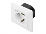 Digitus Saugumo ki&scaron;tukas įleidžiamam montavimui su 1 x USB Type-C, 1 x USB A