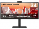 LG UltraWide 34BA85QE-B 34 Colio 3440 x 1440 (UltraWide) HDMI DisplayPort USB-C 60Hz Dokavimo monitorius