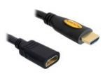 Delock High Speed HDMI su Ethernet HDMI prailginimo kabelis su Ethernet 2 m juodas