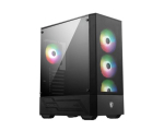 MSI MAG Forge 112R Midi Tower juoda, skaidraus stiklo