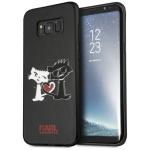 Karl Lagerfeld KLHCS8LCL1BK S8 Plus G955 kietasis dėklas Choupette in love / juodas