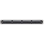 PATCHPANEL 1U CAT5e UNSHIELDED 24 PORTS - BLACK