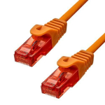 CAT6 U/UTP CU LSZH Ethernet Kabelis Oranžinis 3m