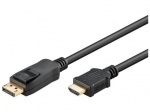 Goobay DisplayPort 1.2 į HDMI 2.0 adapteris, 4K 60Hz, 1m, juodas